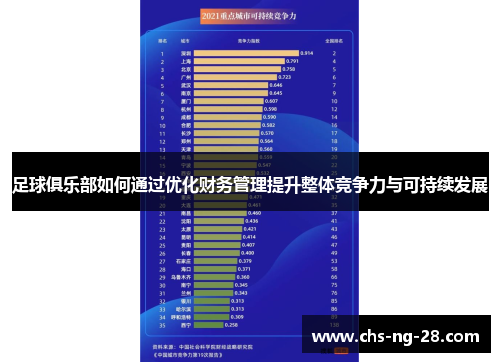 足球俱乐部如何通过优化财务管理提升整体竞争力与可持续发展